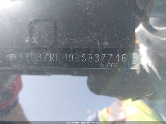 5TDBZRFH9JS837716 Toyota Highlander Le Plus