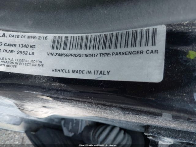 ZAM56PPA2G1184417 Maserati Quattroporte Gts