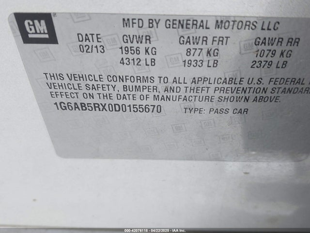 2013 CADILLAC ATS 1G6AB5RX0D0155670 Photo 8