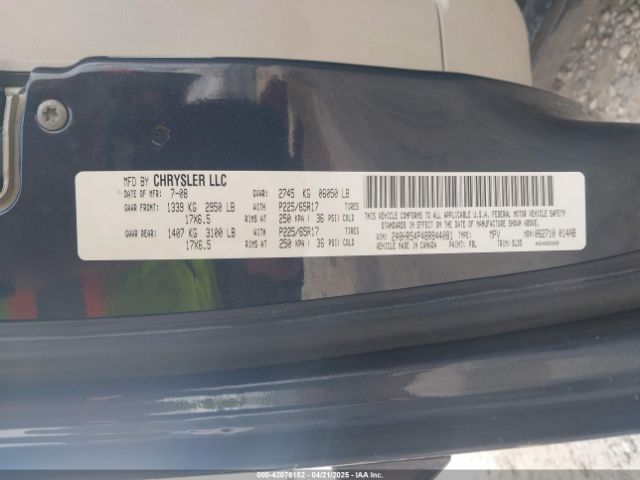 2008 CHRYSLER TOWN & COUNTRY 2A8HR54P48R844081 Photo 8
