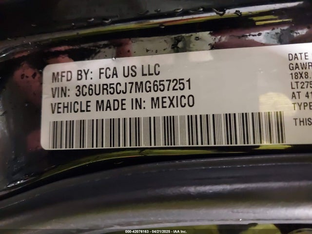 3C6UR5CJ7MG657251 RAM 2500