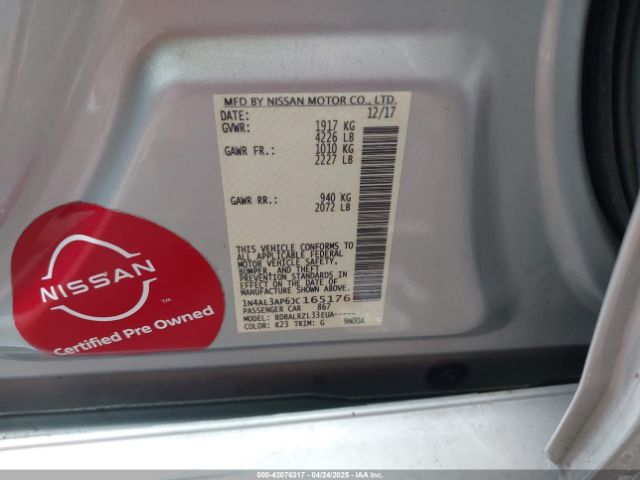 1N4AL3AP6JC165176 Nissan Altima 2.5 Sl