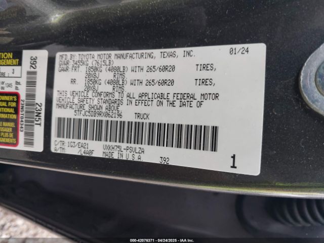 5TFJC5DB9RX062196 Toyota Tundra Hybrid Limited 4wd