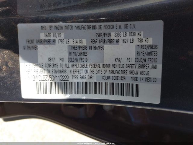 3MYDLBZV5GY113222 Scion IA