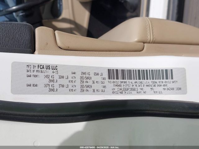 2015 JEEP GRAND CHEROKEE 1C4RJEBG8FC856813 Photo 8