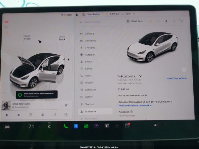 7SAYGDEE3NF426481 Tesla Model Y Long Range Dual Motor All-wheel Drive