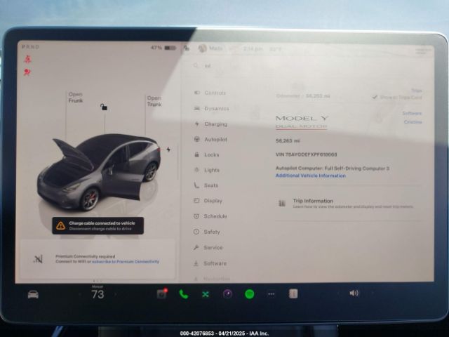 2023 TESLA MODEL Y 7SAYGDEFXPF618668 Photo 6
