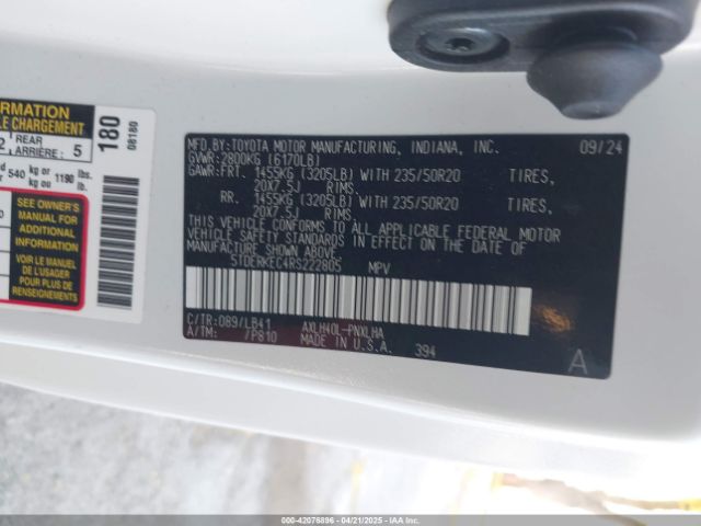2024 TOYOTA SIENNA 5TDERKEC4RS222805 Photo 8