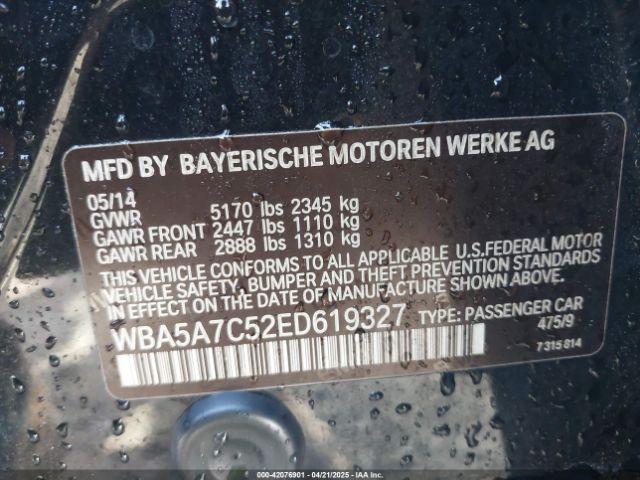 WBA5A7C52ED619327 BMW 528i Xdrive