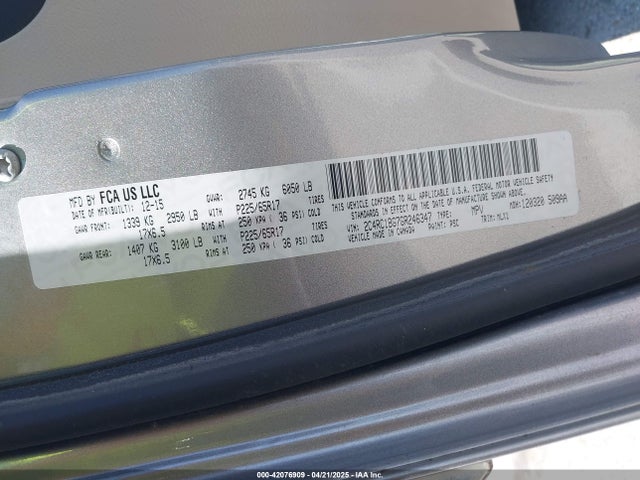 2C4RC1BG7GR246347 Chrysler Town & Country Touring