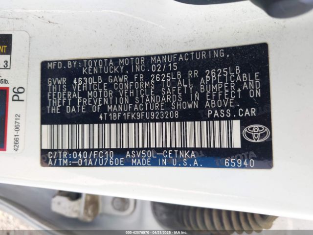 4T1BF1FK9FU923208 Toyota CAMRY LE