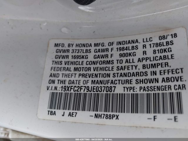 19XFC2F79JE037087 Honda CIVIC EX