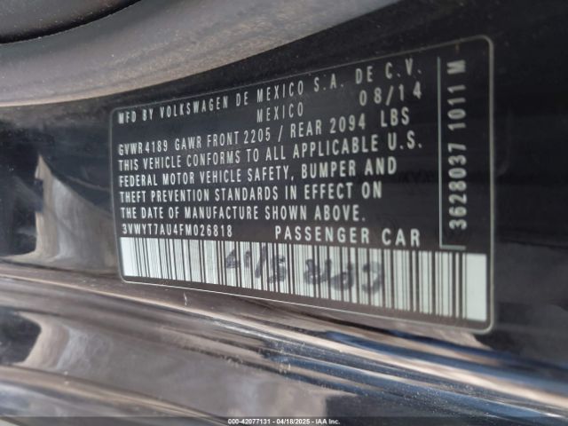 3VWYT7AU4FM026818 Volkswagen Golf Gti 2.0t Se 2-door