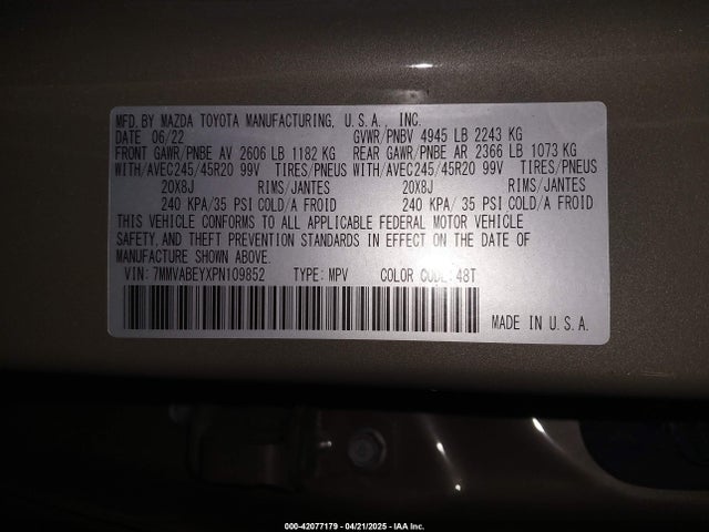 7MMVABEYXPN109852 Mazda Cx-50 2.5 Turbo Premium Plus