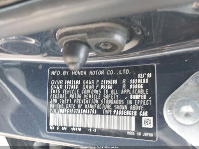 JHMFC1F37KX008758 Honda CIVIC EX