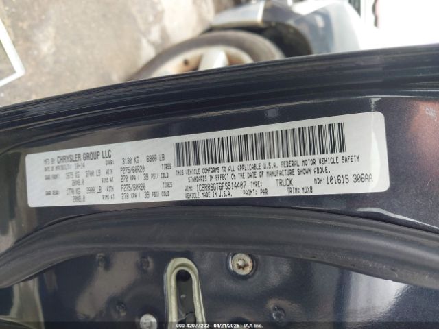 1C6RR6GT6FS514407 RAM 1500 Big Horn