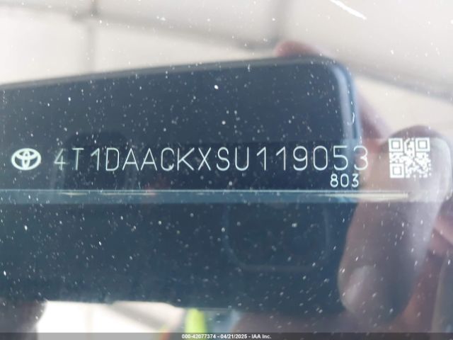 4T1DAACKXSU119053 Toyota a25a-fxs