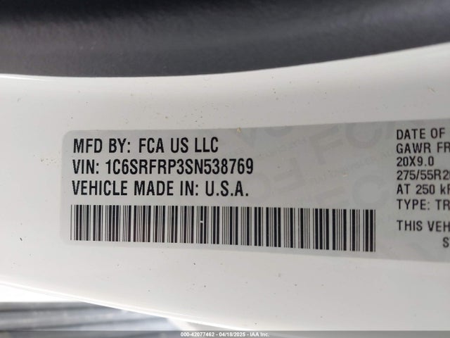 RAM 1500 2025 1C6SRFRP3SN538769 Image 9