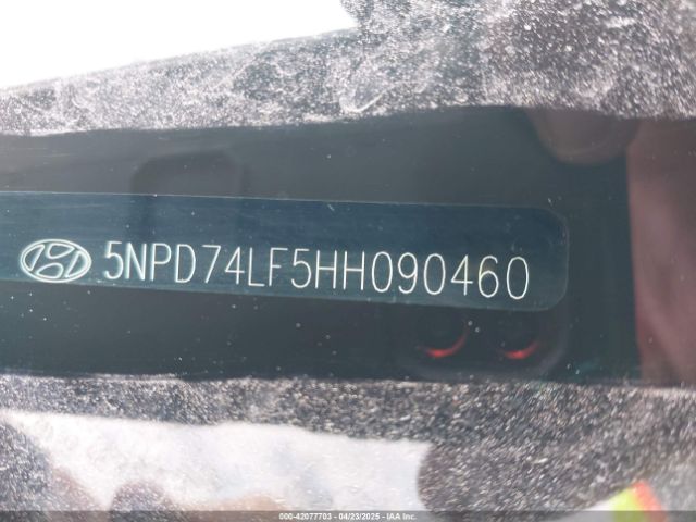 5NPD74LF5HH090460 Hyundai ELANTRA SE