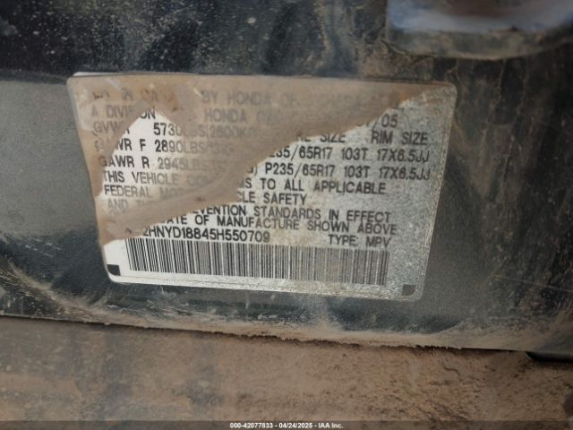 2005 ACURA MDX 2HNYD18845H550709 Photo 8