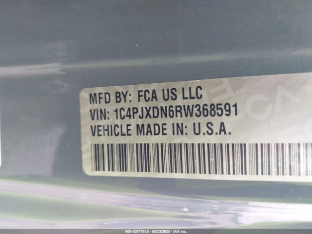 1C4PJXDN6RW368591 Jeep Wrangler 4-door Sport 4x4