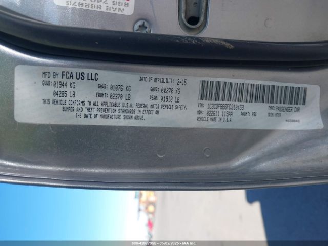 2015 DODGE DART 1C3CDFBB6FD310453 Photo 8