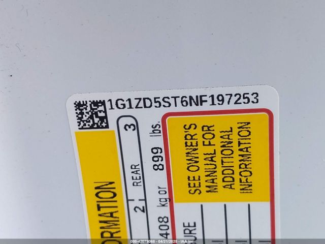 2022 CHEVROLET MALIBU 1G1ZD5ST6NF197253 Photo 8