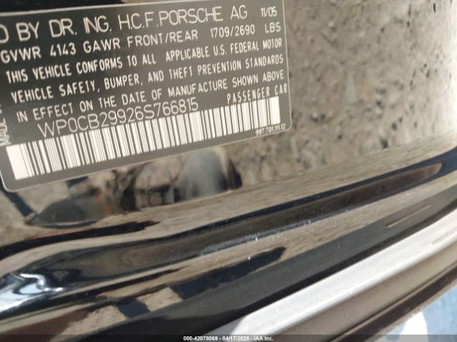 2006 PORSCHE 911 WP0CB29926S766815 Photo 8