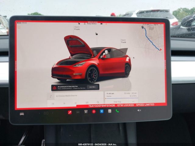 7SAYGDEF6NF511436 Tesla Model Y Performance Dual Motor All-wheel Drive