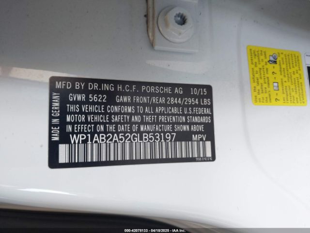 WP1AB2A52GLB53197 Porsche MACAN S