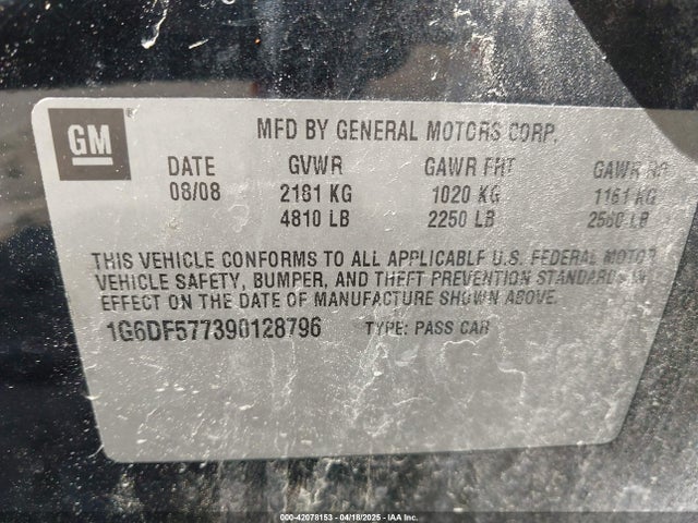 2009 CADILLAC CTS 1G6DF577390128796 Photo 8