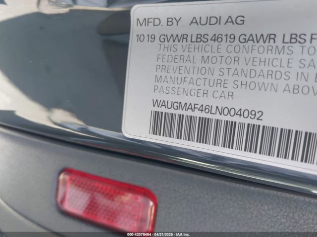 WAUGMAF46LN004092 Audi A4 Premium 40 Tfsi Front-wheel Drive S Tronic