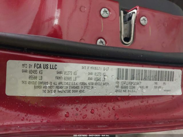1C4PJLAS9HD216477 Jeep Cherokee Sport Fwd