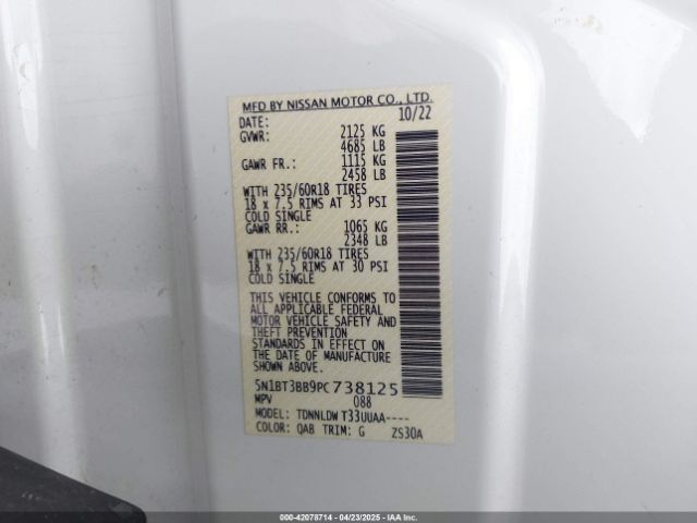 2023 NISSAN ROGUE 5N1BT3BB9PC738125 Photo 8