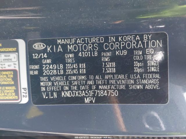 KNDJX3A51F7184750 KIA Soul !