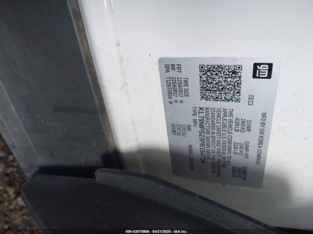 KL79MPS23PB154734 Chevrolet Trailblazer Fwd Lt