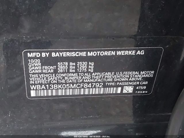 2021 BMW M550I WBA13BK05MCF84792 Photo 8