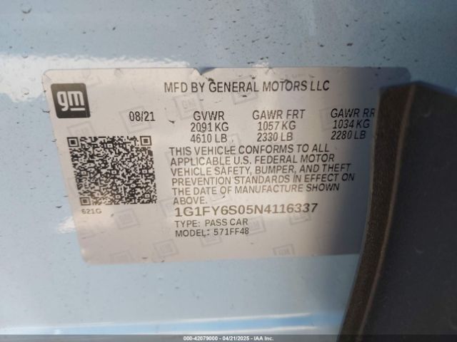 2022 CHEVROLET BOLT EUV 1G1FY6S05N4116337 Photo 8