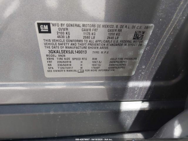 3GKALSEX9JL149013 GMC Terrain Denali