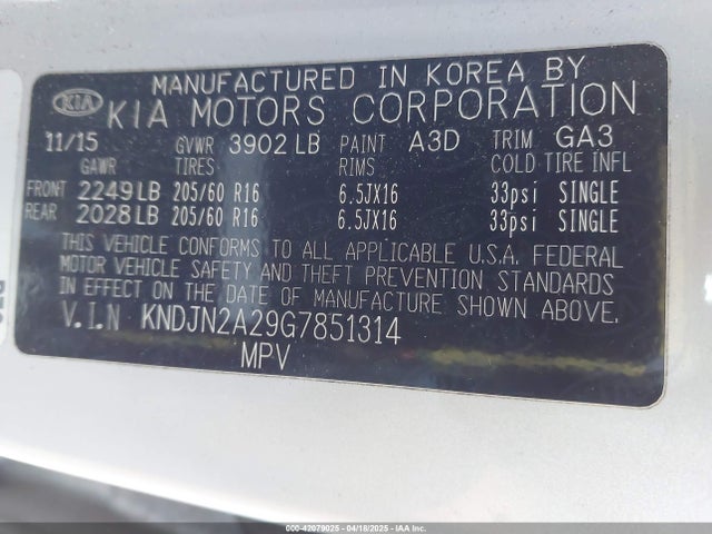 KNDJN2A29G7851314 KIA Soul