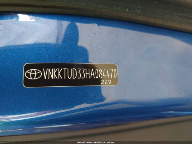 VNKKTUD33HA084470 Toyota YARIS L