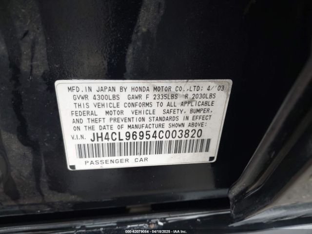 2004 ACURA TSX JH4CL96954C003820 Photo 8