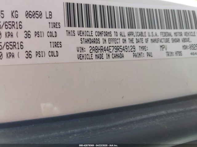 2009 CHRYSLER TOWN & COUNTRY 2A8HR44E79R549129 Photo 8