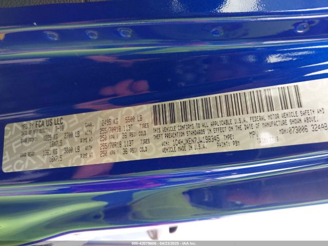 2018 JEEP WRANGLER UNLIMITED 1C4HJXEN7JW198345 Photo 8