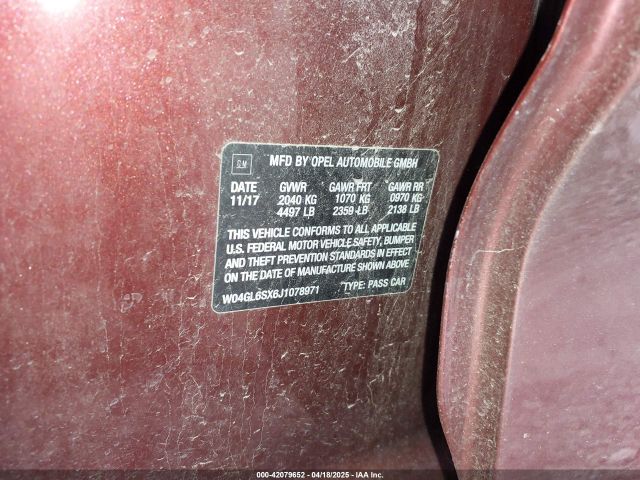 W04GL6SX6J1078971 Buick Regal Sportback Preferred