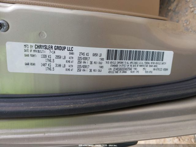 2C4RDGBG9ER457546 Dodge Grand Caravan American Value Pkg