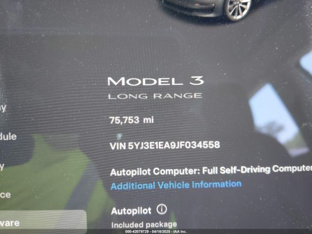 2018 TESLA MODEL 3 5YJ3E1EA9JF034558 Photo 6