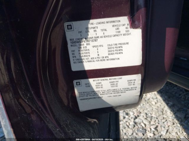 1996 CADILLAC FLEETWOOD 1G6DW52PXTR713787 Photo 8