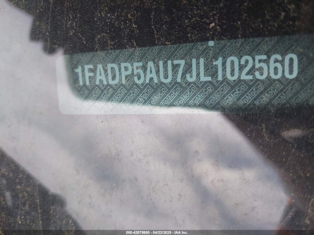 1FADP5AU7JL102560 Ford C-max Hybrid Se