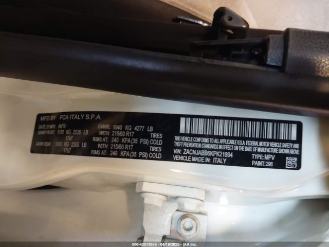 2019 JEEP RENEGADE ZACNJABB6KPK21894 Photo 8